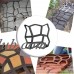 9 Irregular Shape Grids DIY Path Maker Mold Garden Concrete Paving Stepping Pathmate Stone Mold Walk Maker 43 x 43 x 4 cm   